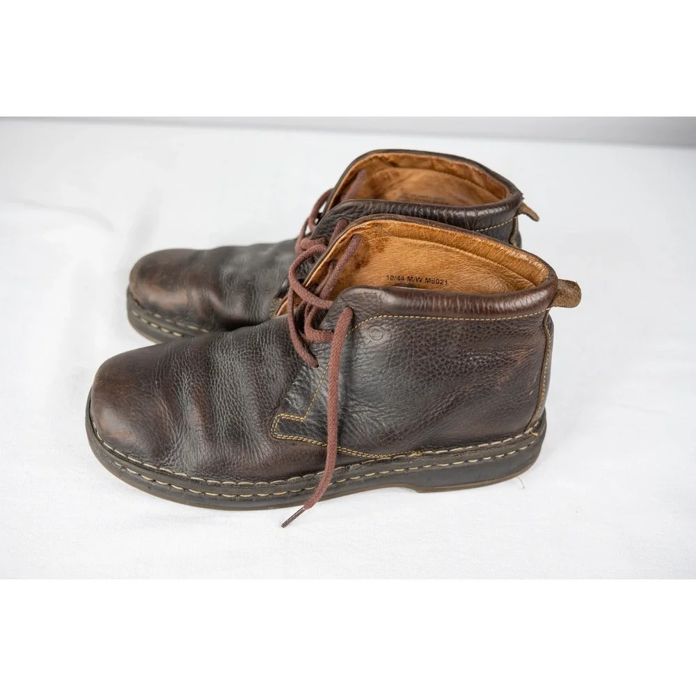 Born Chukka Boots Mens 10 Brown Good Leather Lace Up Ankle M6021 casual